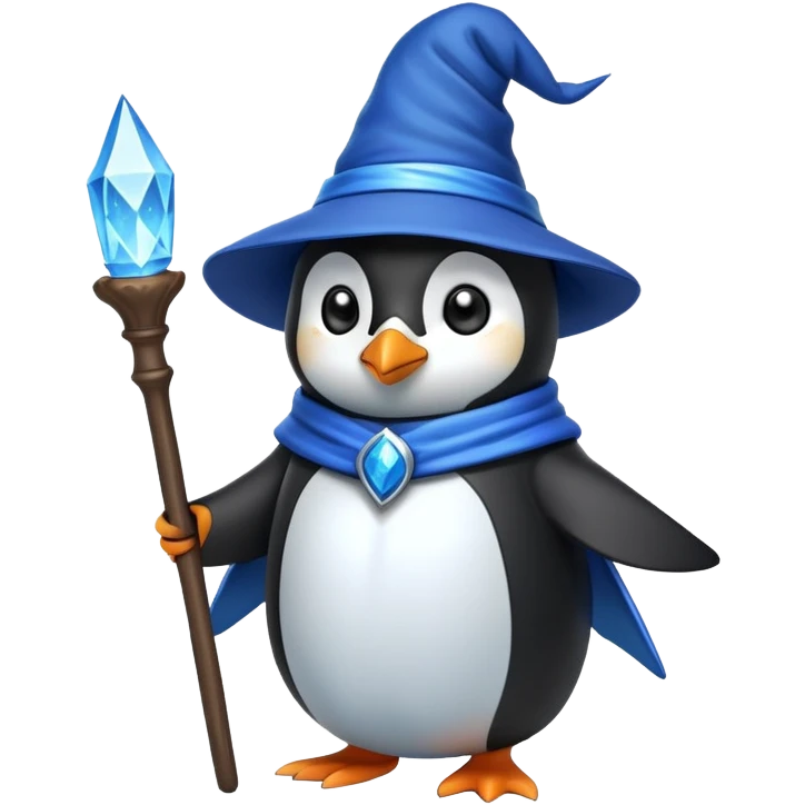 Penguin Wizard emoji