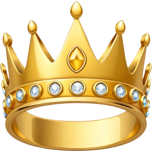 anillo de cumpleañera de 15 años con corona emoji