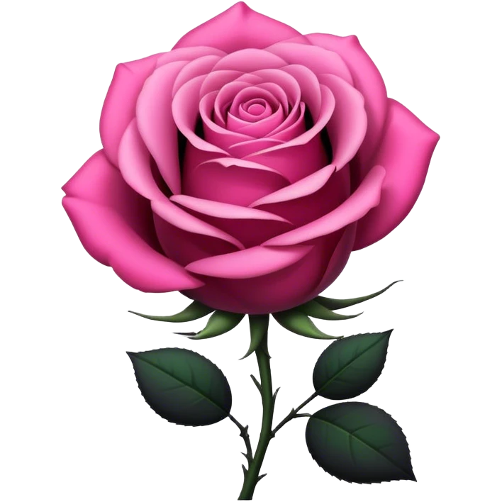 Black pink rose  emoji