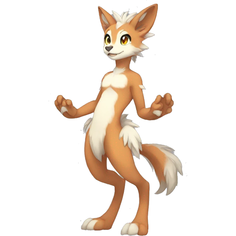 Anthro Sona Fakemon Full Body emoji