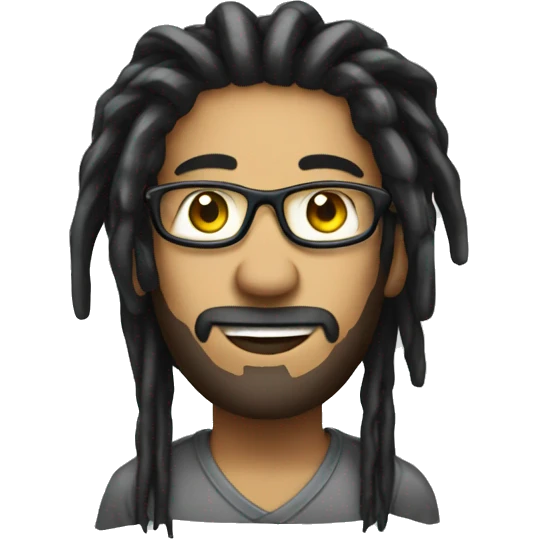 Printer with dreadlocks emoji