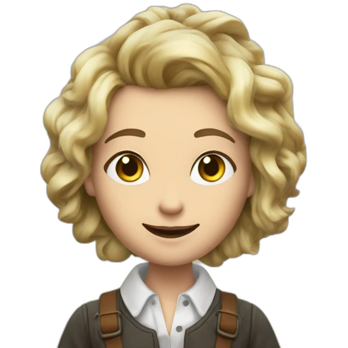 eva elfie buvant une biére emoji