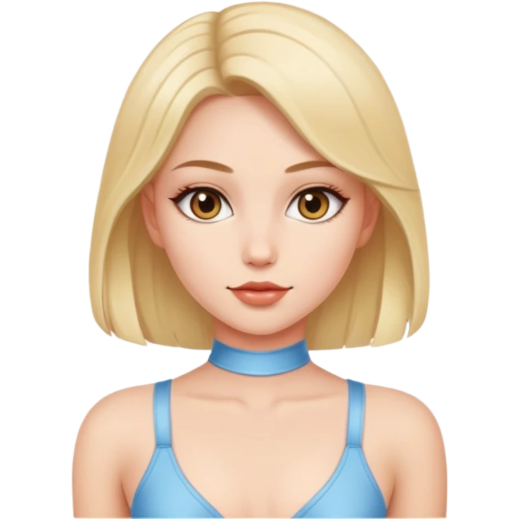 beautiful  girl in bodysuit   emoji