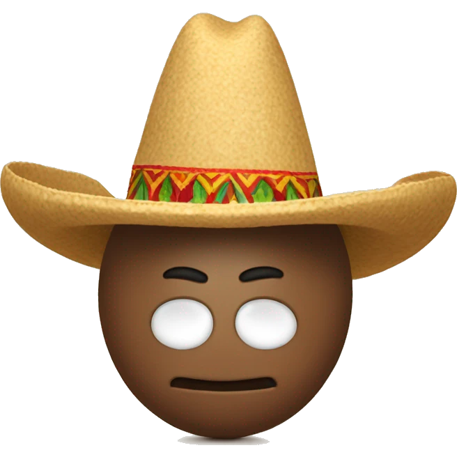Bean with a sombrero emoji