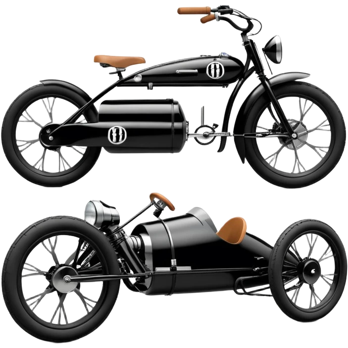  1931 Bugatti storm trooper’s electric cyclekart with advanced rugged independent suspension, power steering and disc brakes  emoji