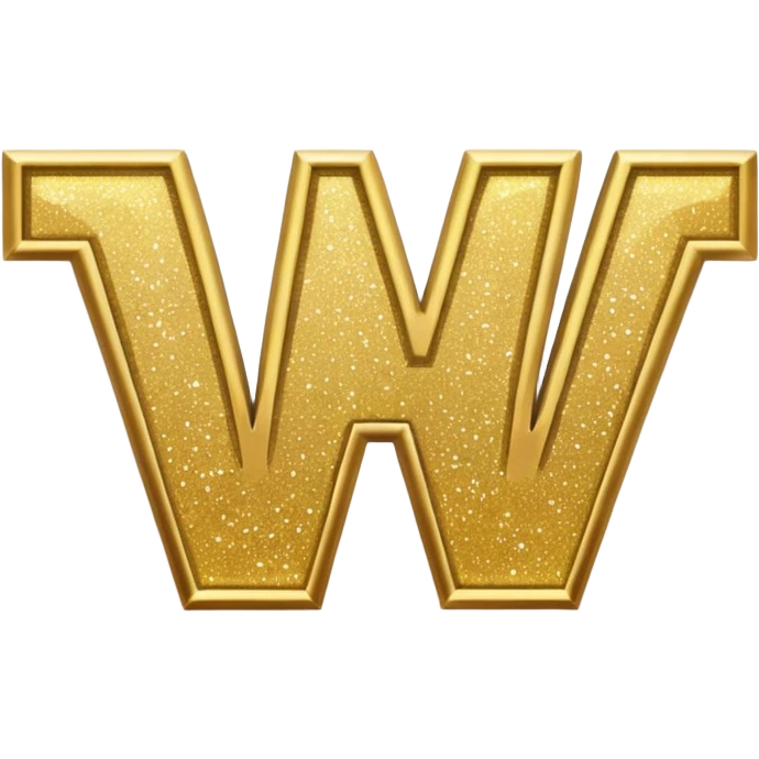 The word wonderful with glitter emoji