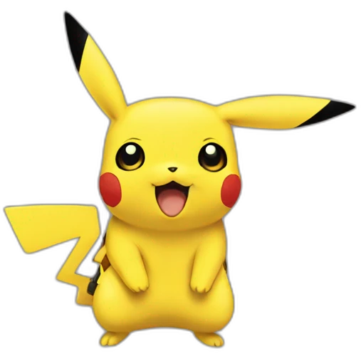 Link on the pikachu emoji