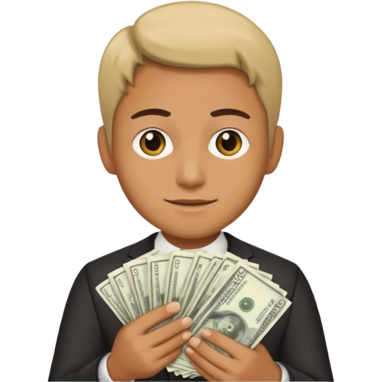 person who holds money emoji