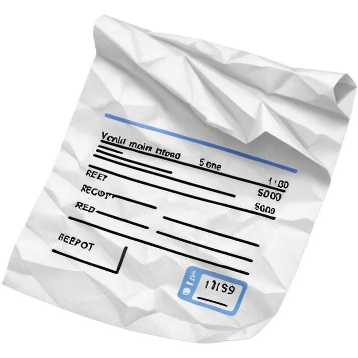 Receipt

 emoji