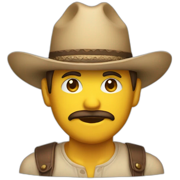 Cafetalero con sombrero emoji