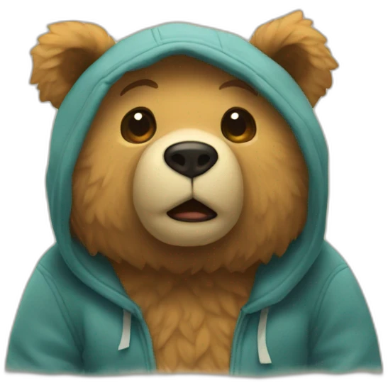 Un lazo roza en un oso de peluche  emoji