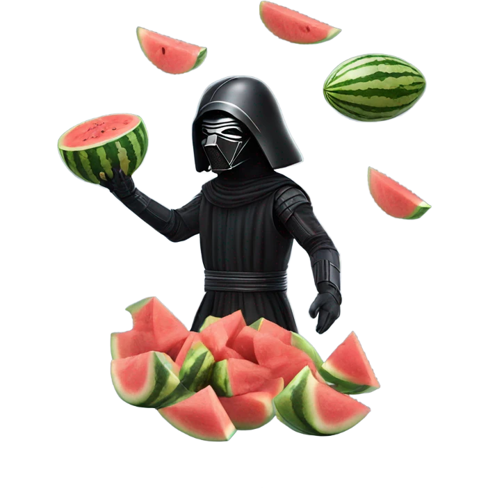 Kylo ren juggling water melons emoji