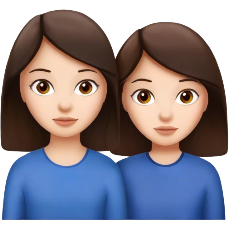 2bestfriends brunettes emoji