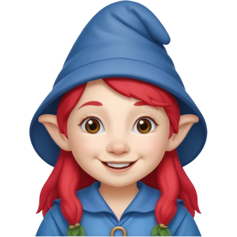 crea un emoji de un gnomo (mujer) emoji