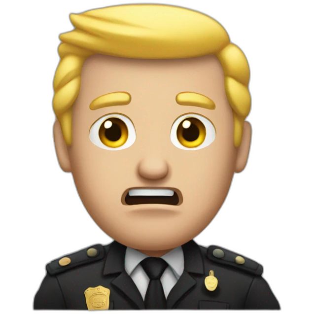 trump-getting-arrested emoji