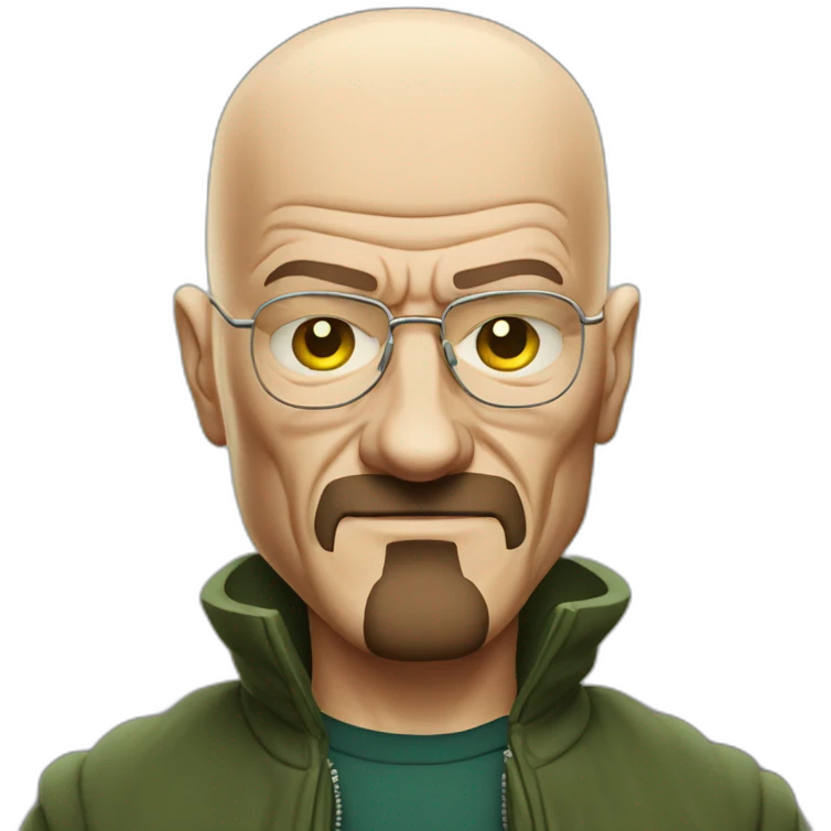 Bald Walter white bad guy thumb up emoji