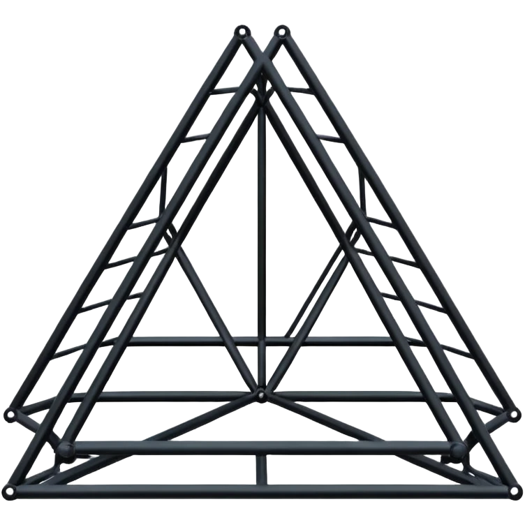 black concert Metal  truss frames emoji