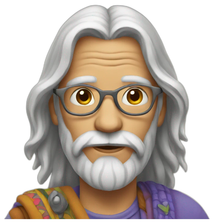 Old hippie love emoji