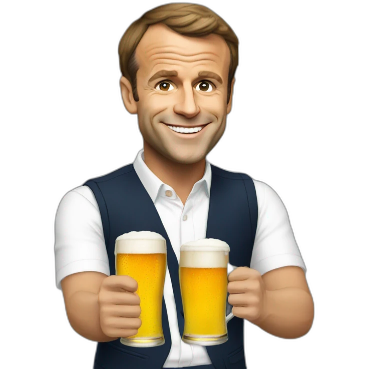 :Macron-beer: emoji