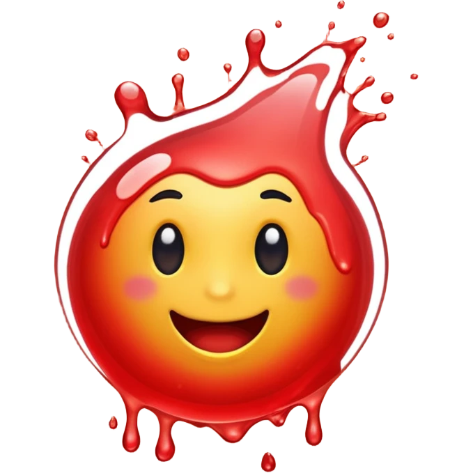 Red splash emoji emoji