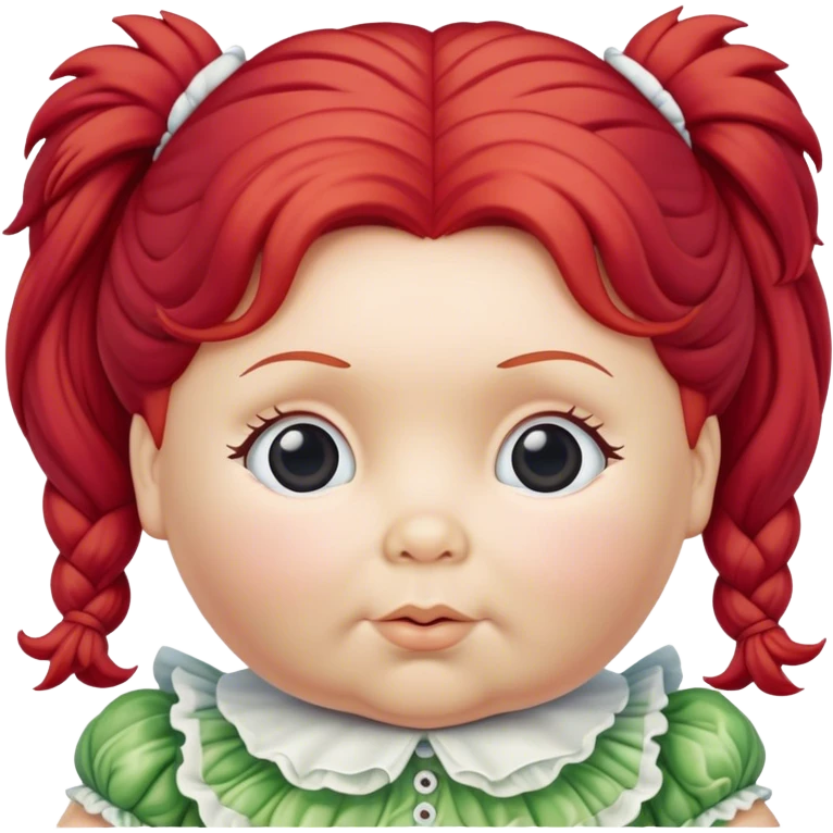 vintage cabbage patch doll red hair emoji
