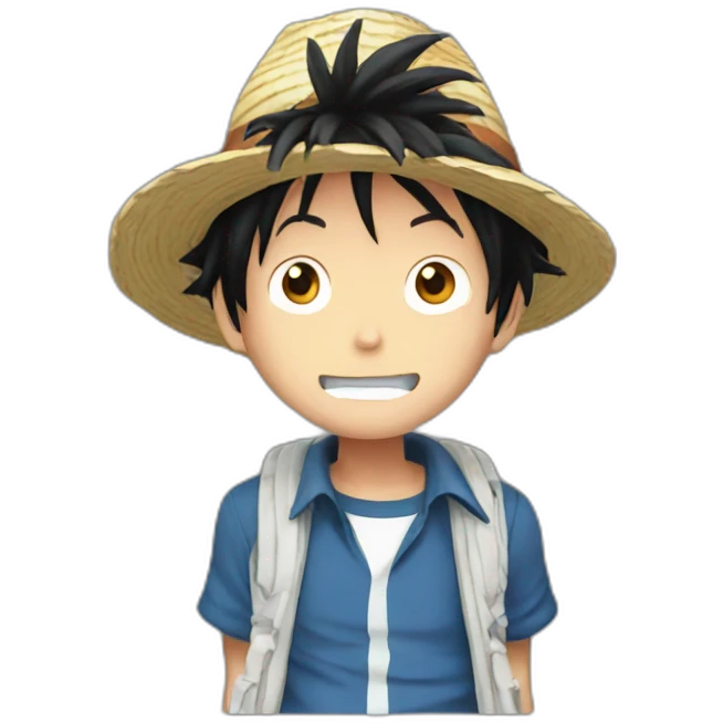 luffy in modern world emoji