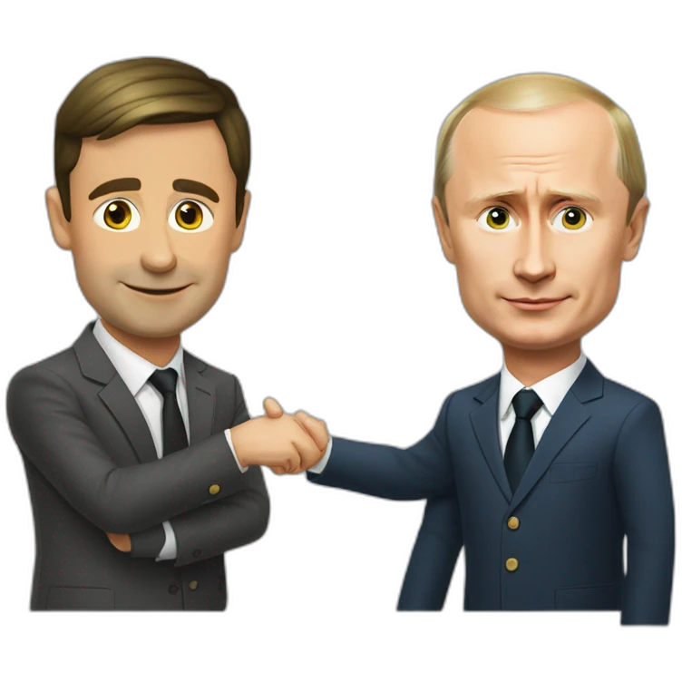 Zelenskyi and Putin emoji