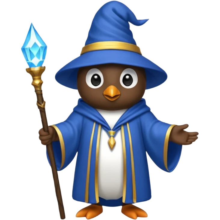 Penguin Wizard emoji