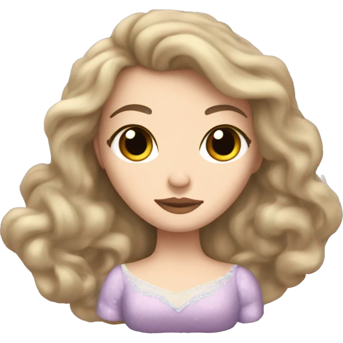sleeping beauty brunette white girl with a silk pillow emoji