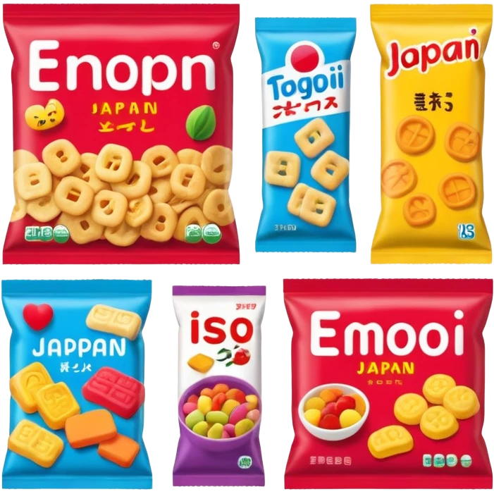japan packaged snack  emoji