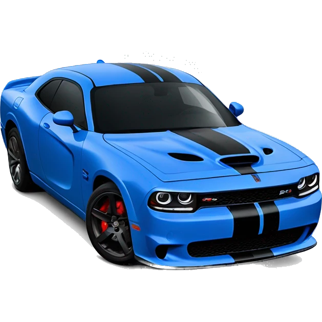 china blue dodge srt emoji