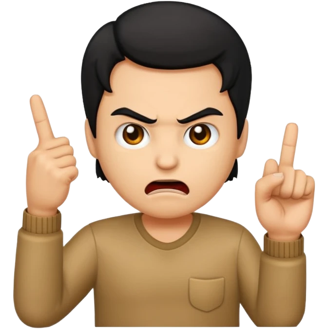 Angry emoji with middle finger  emoji