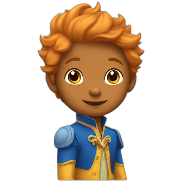 Little prince with fox emoji
