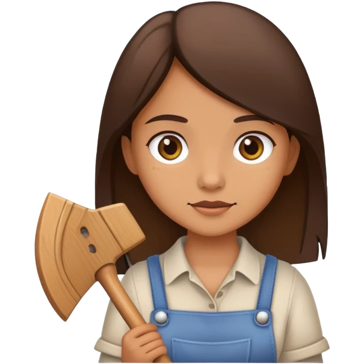 A girl with a hoe emoji