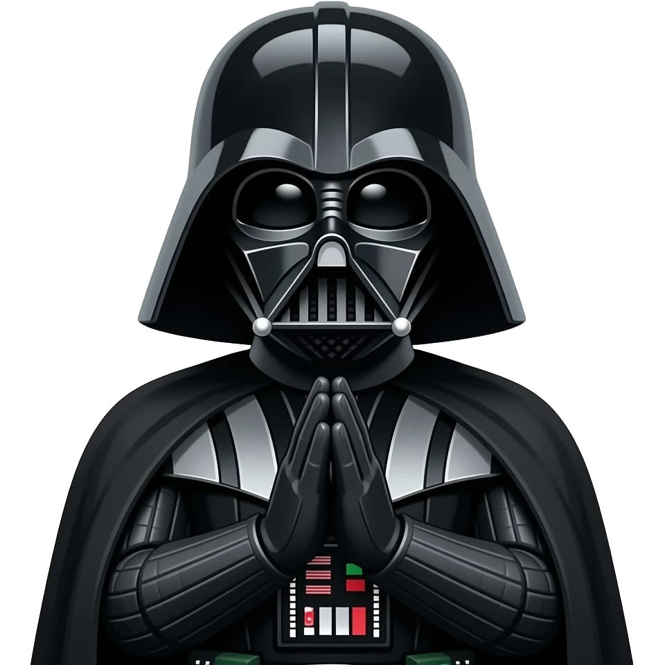 Darth Vader praying emoji