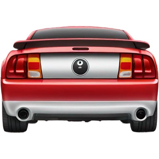 Front of 2003 red mustang  emoji