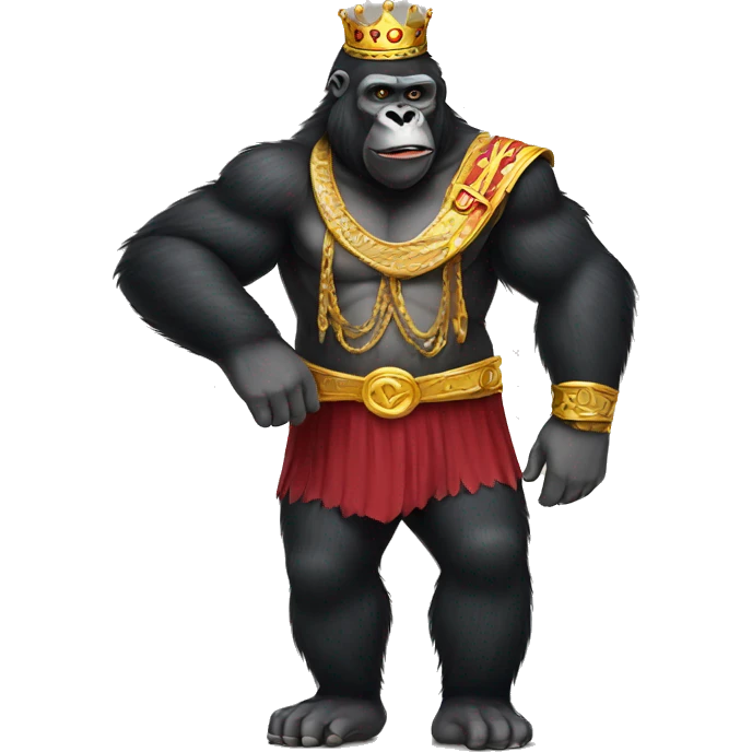 King gorilla with ribs  emoji