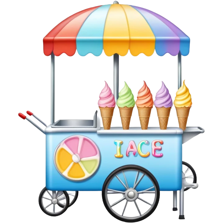 ice cream cart
 emoji