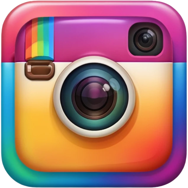 Genarate me png type emoji of instagram Logo I want the emoji exactly looking like instagram logo emoji