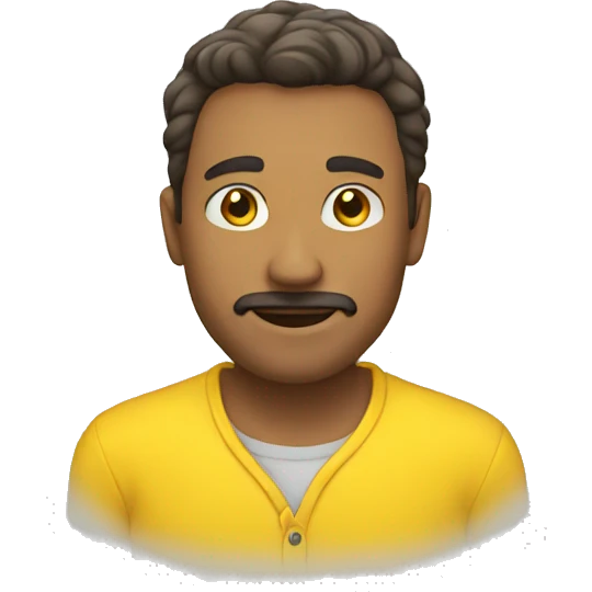 Man with yellow shirt  emoji