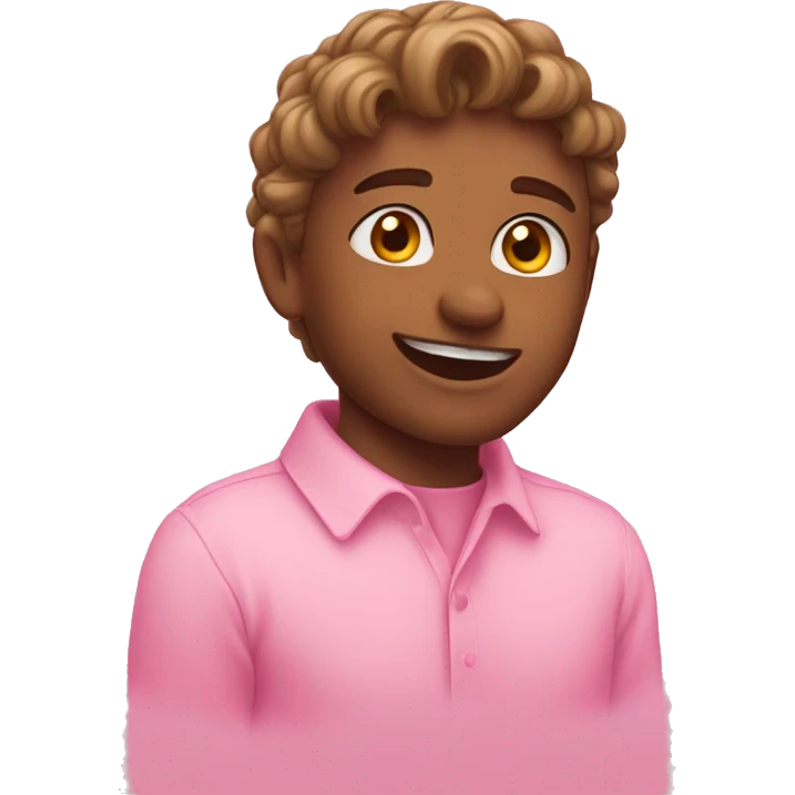 This emoji 🥰 but with pink hearts around it emoji