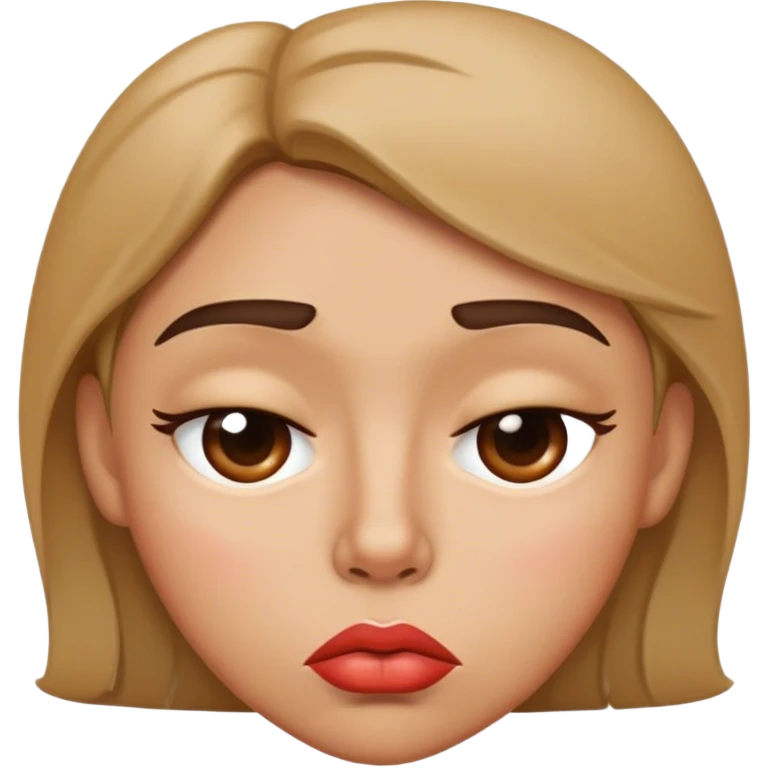 büzülmüş dudaklı kızgın yüz emoji