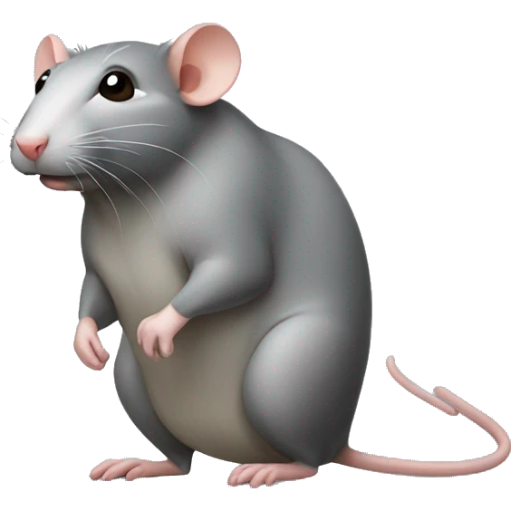 Rat looking to the side emoji