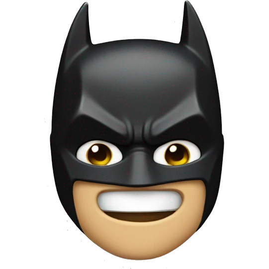 Batman face emoji