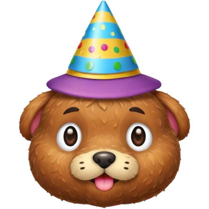 meatball with party hat  emoji