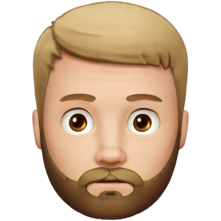 white boy with short hair and beard emoji