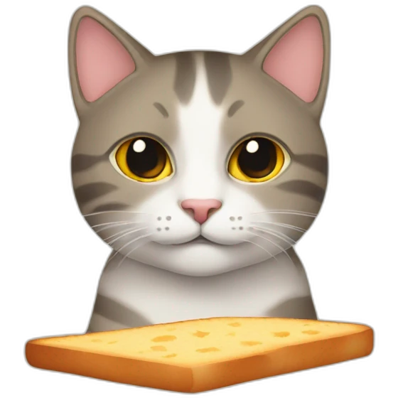 Katze mit brot emoji