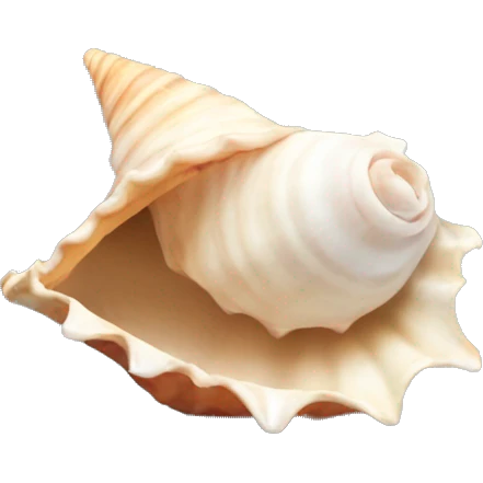 Dead conch shell emoji