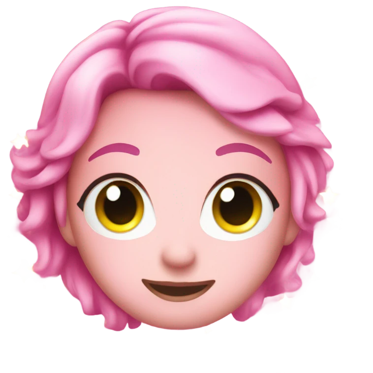Pink sparkle emoji faces  emoji