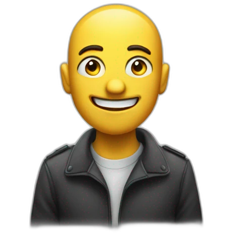 cunning fraudster smiles and looks away emoji